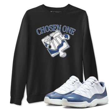 11s Diffused Blue Shirts To Match Jordans Sneaker Puzzle sneaker match tees Air Jordan 11 Diffused Blue Tee SNRT Sneaker Release Tees unisex cotton Black 1 crew neck shirts