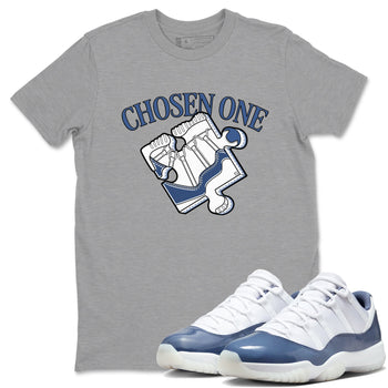 11s Diffused Blue Shirts To Match Jordans Sneaker Puzzle sneaker match tees Air Jordan 11 Diffused Blue Tee SNRT Sneaker Release Tees unisex cotton Heather Grey 1 crew neck shirts