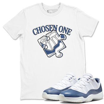 11s Diffused Blue Shirts To Match Jordans Sneaker Puzzle sneaker match tees Air Jordan 11 Diffused Blue Tee SNRT Sneaker Release Tees unisex cotton White 1 crew neck shirts