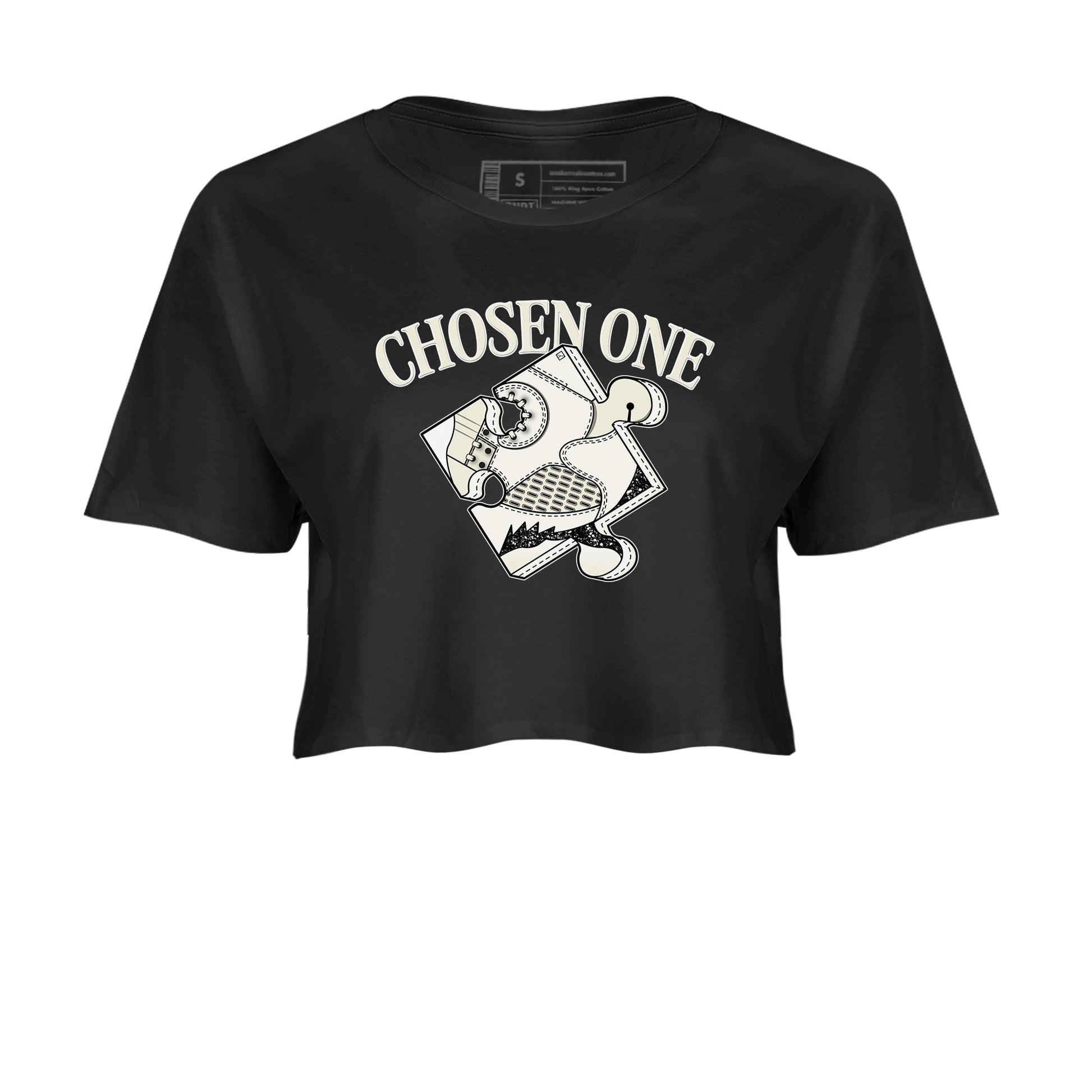 5s Sail shirt to match jordans Sneaker Puzzle sneaker tees Air Jordan 5 Sail SNRT Sneaker Release Tees Black 2 crop length shirt