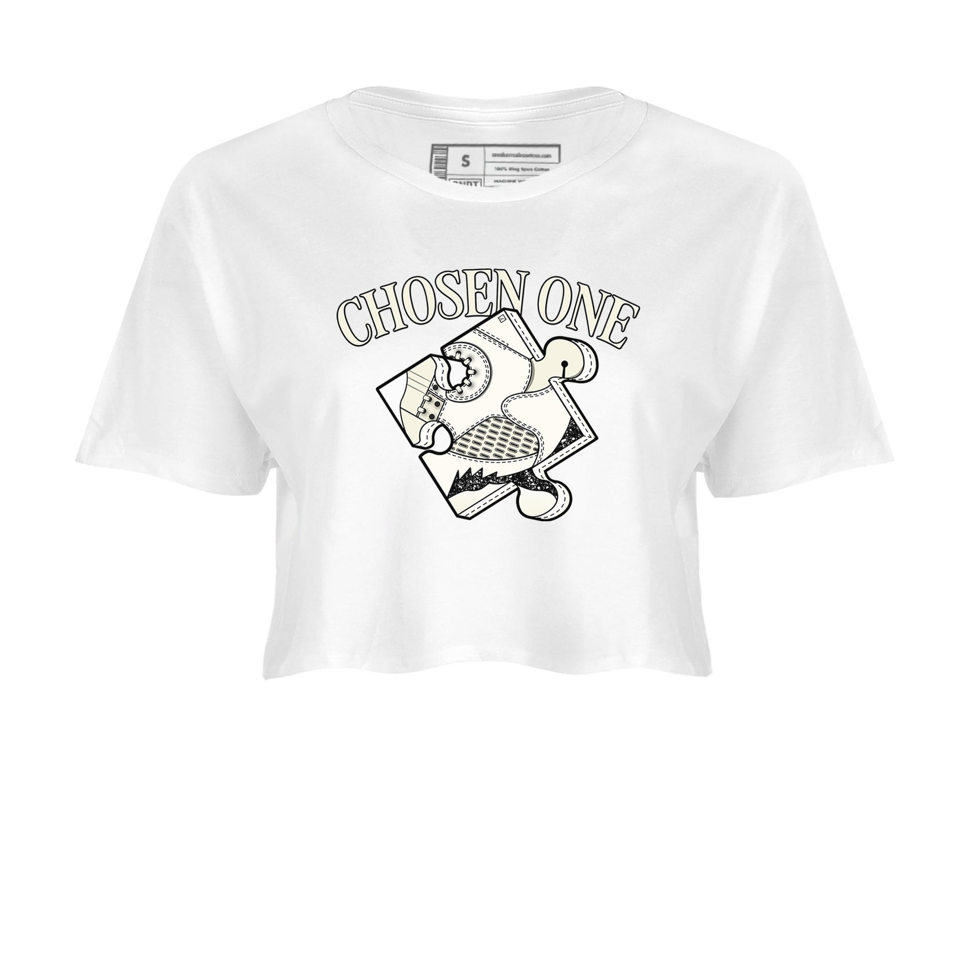 5s Sail shirt to match jordans Sneaker Puzzle sneaker tees Air Jordan 5 Sail SNRT Sneaker Release Tees White 2 crop length shirt