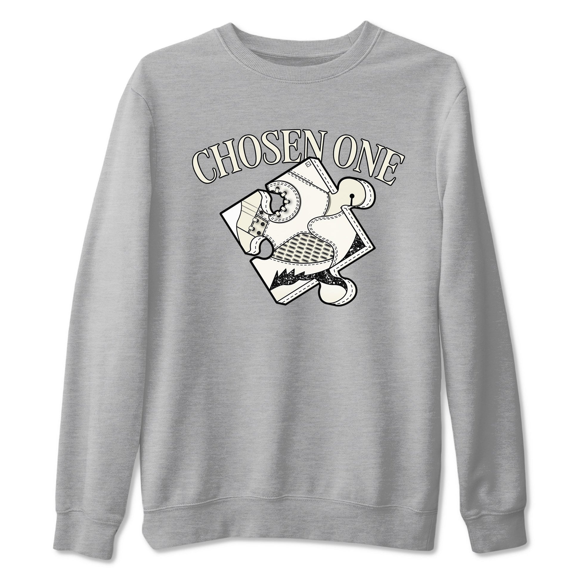 5s Sail shirt to match jordans Sneaker Puzzle sneaker tees Air Jordan 5 Sail SNRT Sneaker Release Tees unisex cotton Heather Grey 2 crew neck shirt