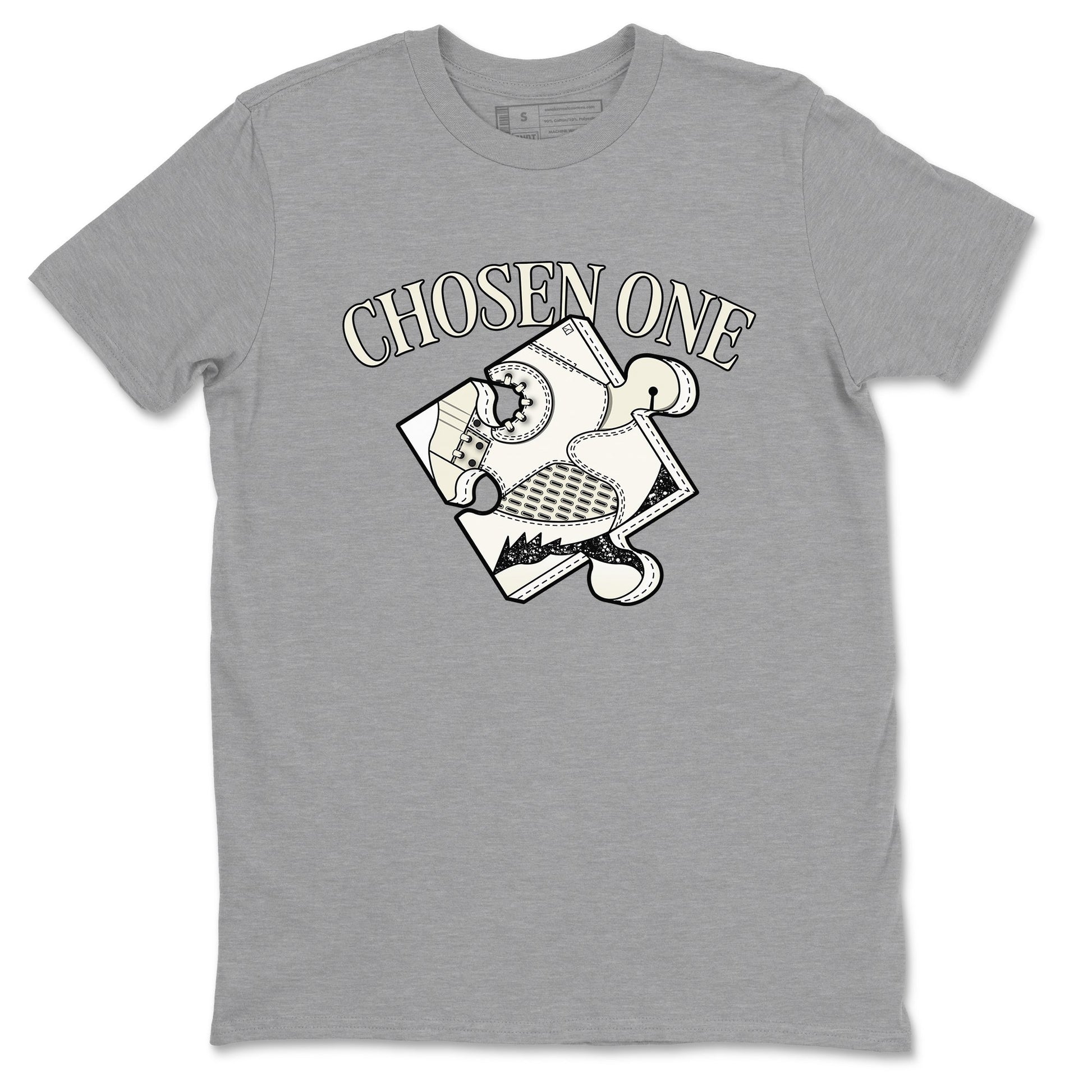 5s Sail shirt to match jordans Sneaker Puzzle sneaker tees Air Jordan 5 Sail SNRT Sneaker Release Tees unisex cotton Heather Grey 2 crew neck shirt
