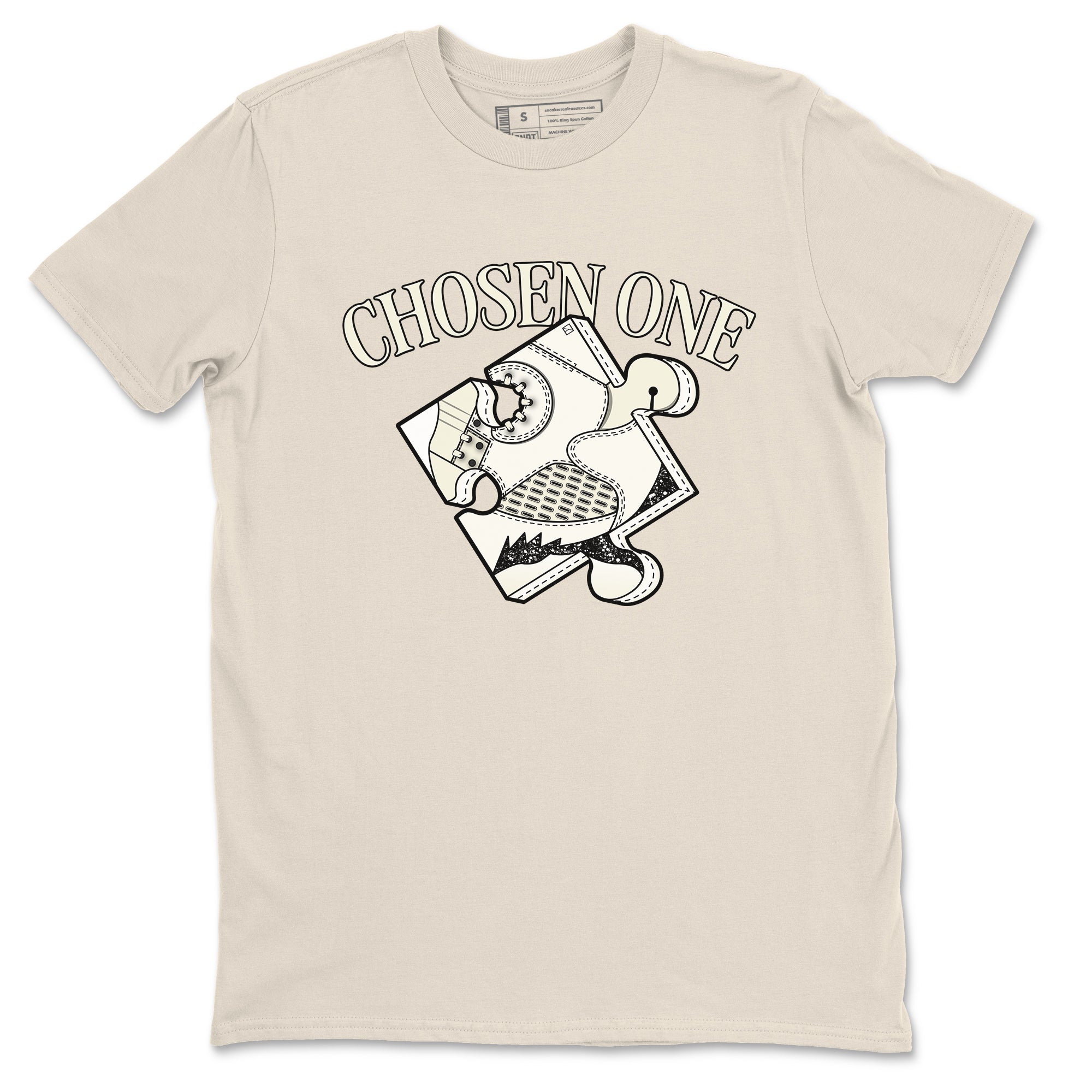 5s Sail shirt to match jordans Sneaker Puzzle sneaker tees Air Jordan 5 Sail SNRT Sneaker Release Tees unisex cotton Natural 2 crew neck shirt