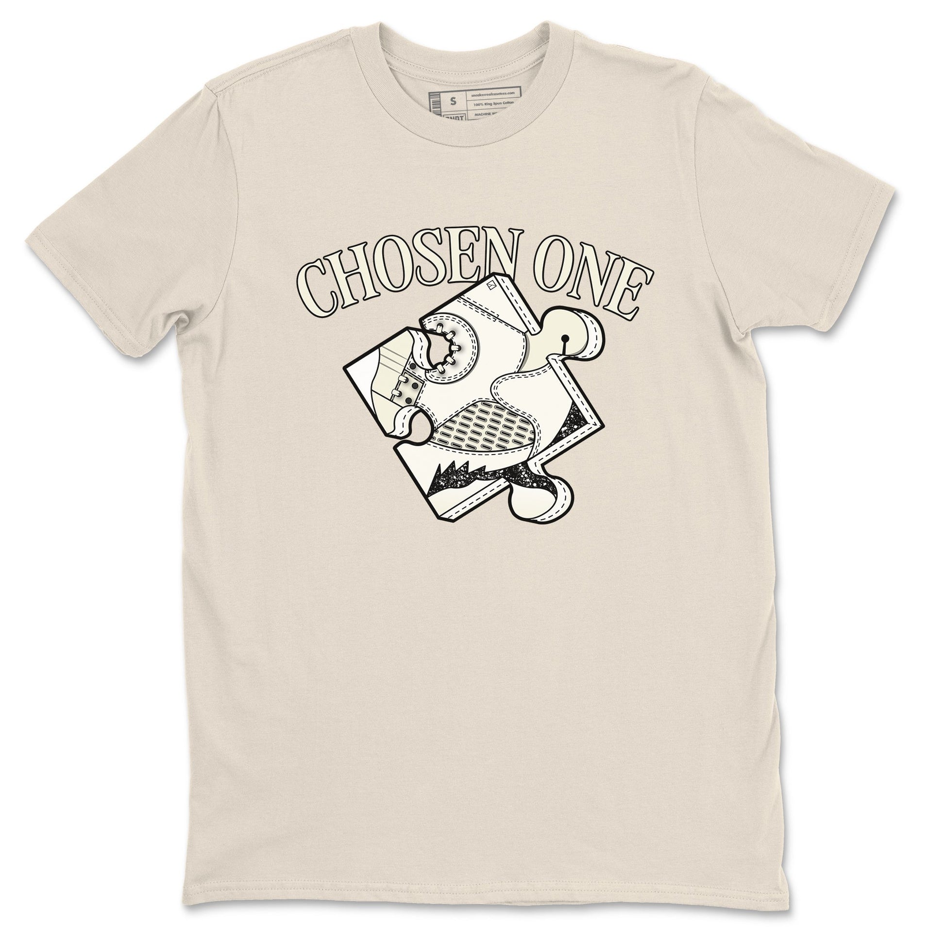 5s Sail shirt to match jordans Sneaker Puzzle sneaker tees Air Jordan 5 Sail SNRT Sneaker Release Tees unisex cotton Natural 2 crew neck shirt