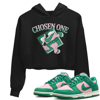 Dunk Medium Soft Pink Malachite shirt to match jordans Sneaker Puzzle sneaker tees Dunk Medium Soft Pink Malachite SNRT Sneaker Release Tees Black 1 crop length shirt