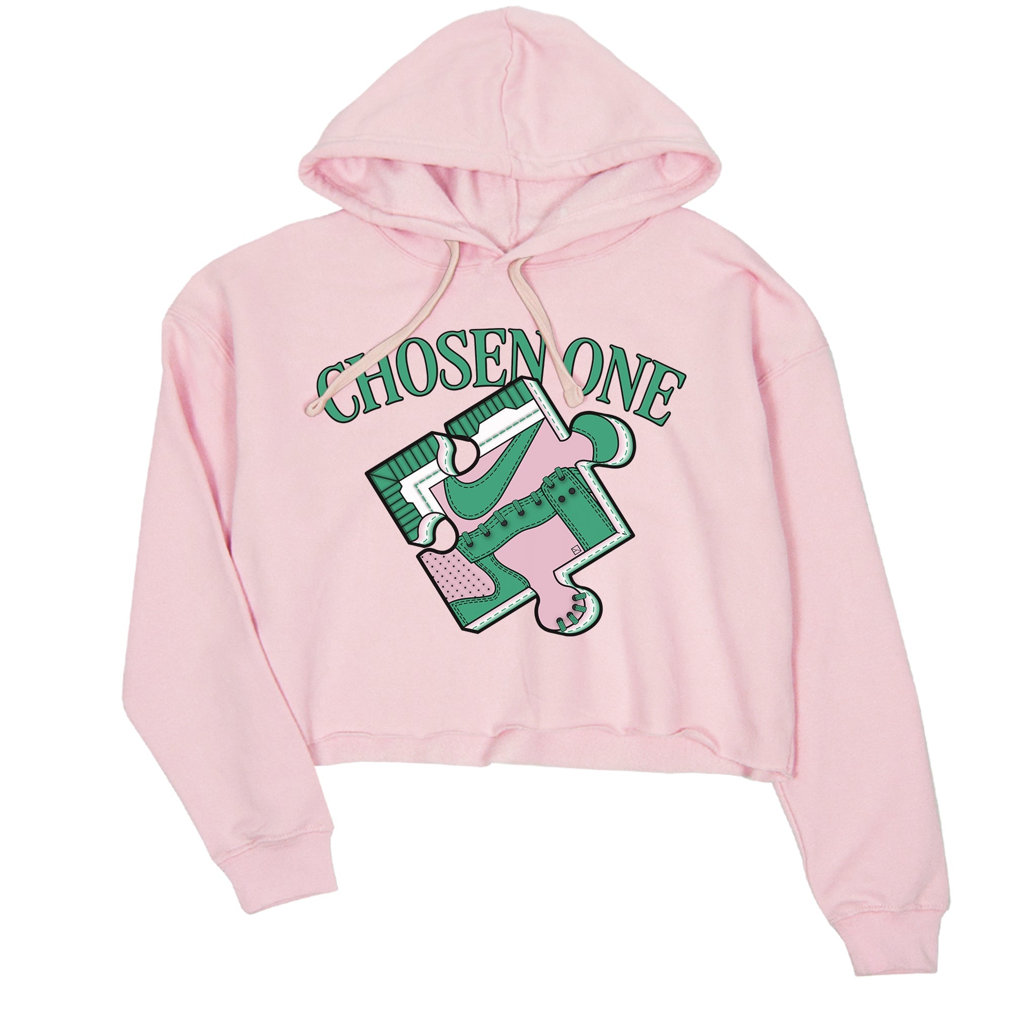 Dunk Medium Soft Pink Malachite shirt to match jordans Sneaker Puzzle sneaker tees Dunk Medium Soft Pink Malachite SNRT Sneaker Release Tees Pink 2 crop length shirt