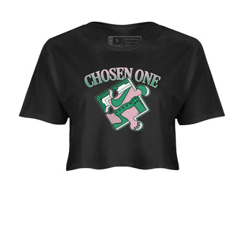 Dunk Medium Soft Pink Malachite shirt to match jordans Sneaker Puzzle sneaker tees Dunk Medium Soft Pink Malachite SNRT Sneaker Release Tees Black 2 crop length shirt
