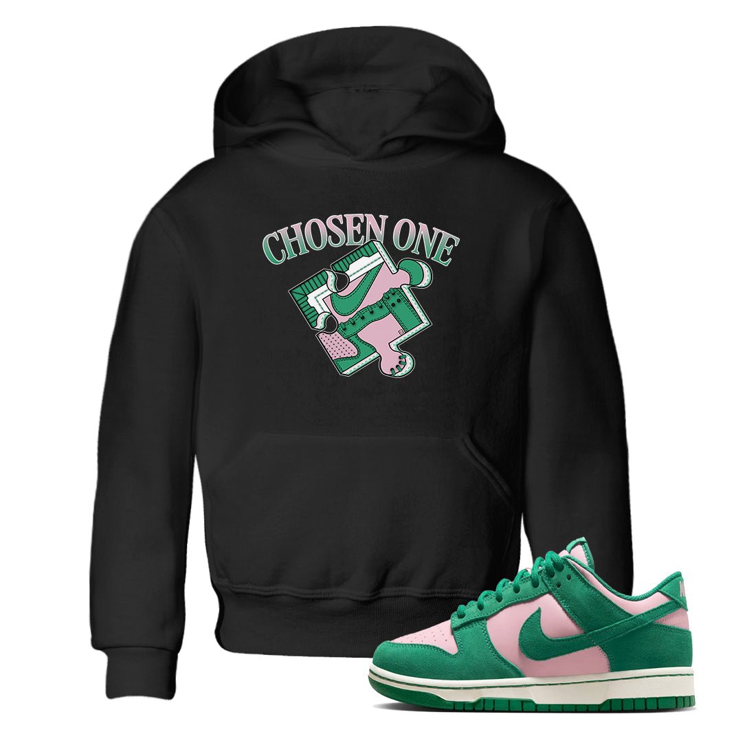 Dunk Medium Soft Pink Malachite shirt to match jordans Sneaker Puzzle sneaker tees Dunk Medium Soft Pink Malachite SNRT sneaker release tees baby toddler Black 1 cotton Shirt