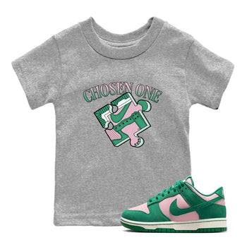 Dunk Medium Soft Pink Malachite shirt to match jordans Sneaker Puzzle sneaker tees Dunk Medium Soft Pink Malachite SNRT sneaker release tees baby toddler Heather Grey 1 cotton Shirt