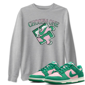 Dunk Medium Soft Pink Malachite shirt to match jordans Sneaker Puzzle sneaker tees Dunk Medium Soft Pink Malachite SNRT Sneaker Release Tees unisex cotton Heather Grey 1 crew neck shirt