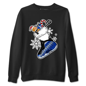 Foams One Royal shirts to match jordans Christmas Sneaker Stocking t shirts to match sneakers Air Foamposite One Royal match shoes to clothes SNRT Sneaker Tees unisex cotton Black 2 shirts