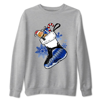Foams One Royal shirts to match jordans Christmas Sneaker Stocking t shirts to match sneakers Air Foamposite One Royal match shoes to clothes SNRT Sneaker Tees unisex cotton Heather Grey 2 shirts