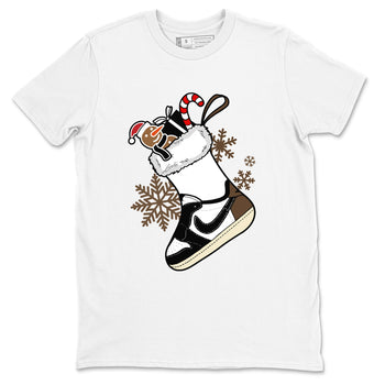 1s Mocha shirts to match jordans Christmas Sneaker Stocking t shirts to match sneakers Air Jordan 1 Low OG Mocha match shoes to clothes SNRT Sneaker Tees unisex cotton White 2 shirts