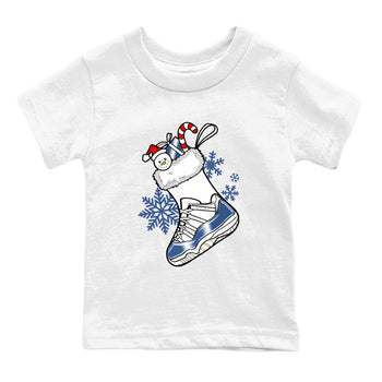 11s Diffused Blue shirts to match jordans Christmas Sneaker Stocking t shirts to match sneakers Air Jordan 11 Retro Low Diffused Blue match shoes to clothes SNRT Sneaker Tees Youth Baby White 2 tee