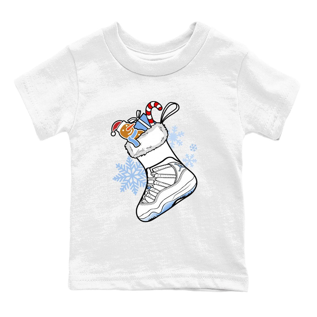 11s Columbia shirts to match jordans Christmas Sneaker Stocking t shirts to match sneakers Air Jordan 11 Retro Legend Blue match shoes to clothes SNRT Sneaker Tees Youth Baby White 2 tee