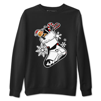 14s Black Toe shirts to match jordans Christmas Sneaker Stocking t shirts to match sneakers Air Jordan 14 Retro Black Toe match shoes to clothes SNRT Sneaker Tees unisex cotton Black 2 shirts