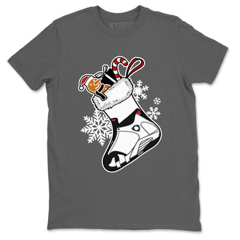 14s Black Toe shirts to match jordans Christmas Sneaker Stocking t shirts to match sneakers Air Jordan 14 Retro Black Toe match shoes to clothes SNRT Sneaker Tees unisex cotton Cool Grey 2 shirts