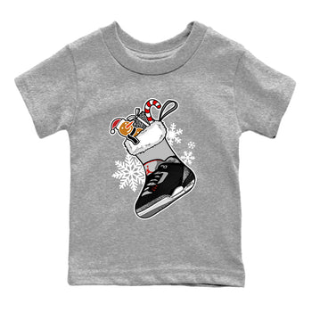 3s Black Cement shirts to match jordans Christmas Sneaker Stocking t shirts to match sneakers Air Jordan 3 OG Black Cement match shoes to clothes SNRT Sneaker Tees Youth Baby Heather Grey 2 tee