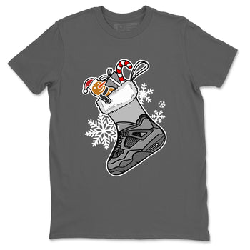 4s Paris Olympics shirts to match jordans Christmas Sneaker Stocking t shirts to match sneakers Air Jordan 4 SE Wet Cement match shoes to clothes SNRT Sneaker Tees unisex cotton Cool Grey 2 shirts