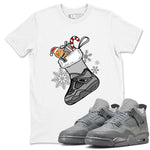 4s Paris Olympics shirts to match jordans Christmas Sneaker Stocking t shirts to match sneakers Air Jordan 4 SE Wet Cement match shoes to clothes SNRT Sneaker Tees unisex cotton White 1 shirts