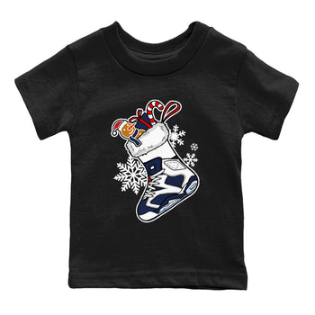 6s White And Midnight Navy shirts to match jordans Christmas Sneaker Stocking t shirts to match sneakers Air Jordan 6 Retro White And Midnight Navy match shoes to clothes SNRT Sneaker Tees Youth Baby Black 2 tee