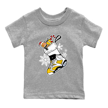 6s Yellow Ochre shirts to match jordans Christmas Sneaker Stocking t shirts to match sneakers Air Jordan 6 Retro Yellow Ochre match shoes to clothes SNRT Sneaker Tees Youth Baby Heather Grey 2 tee