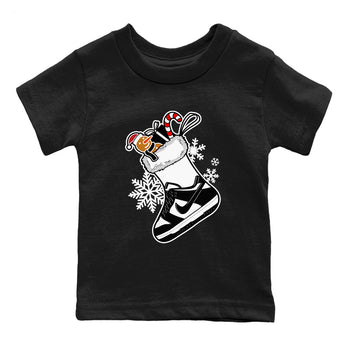 Dunk Low Retro Panda shirts to match jordans Christmas Sneaker Stocking t shirts to match sneakers Dunk White Black Panda match shoes to clothes SNRT Sneaker Tees Youth Baby Black 2 tee