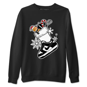Dunk Low Retro Panda shirts to match jordans Christmas Sneaker Stocking t shirts to match sneakers Dunk White Black Panda match shoes to clothes SNRT Sneaker Tees unisex cotton Black 2 shirts
