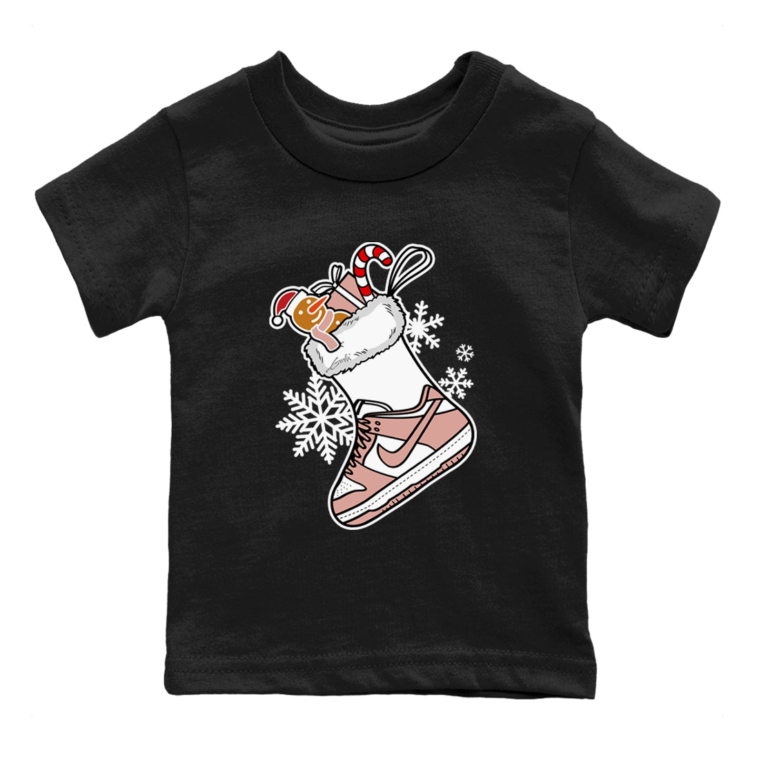 WMNS Dunk Rose Whisper shirts to match jordans Christmas Sneaker Stocking t shirts to match sneakers Dunk Rose Whisper match shoes to clothes SNRT Sneaker Tees Youth Baby Black 2 tee
