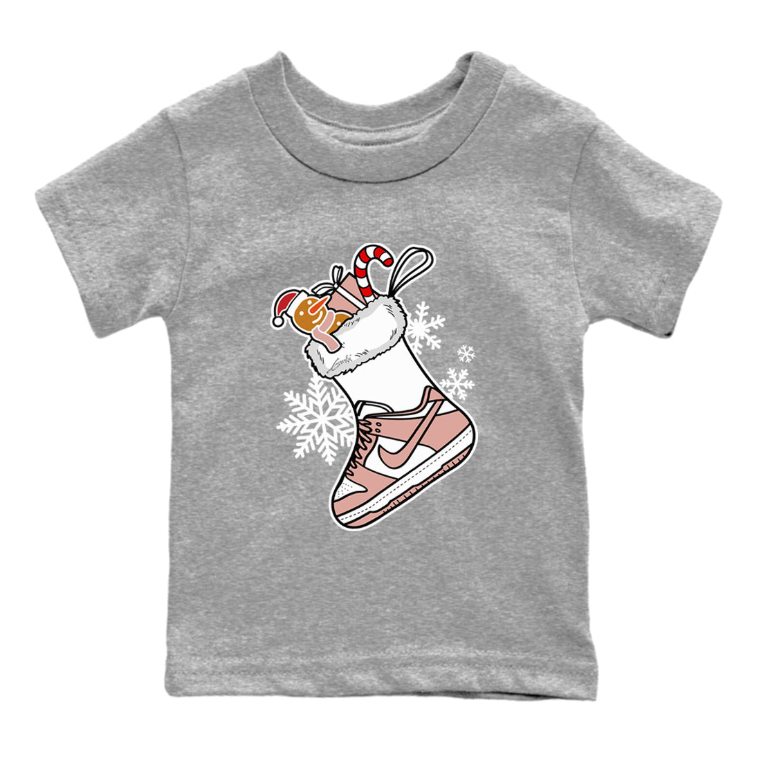 WMNS Dunk Rose Whisper shirts to match jordans Christmas Sneaker Stocking t shirts to match sneakers Dunk Rose Whisper match shoes to clothes SNRT Sneaker Tees Youth Baby Heather Grey 2 tee