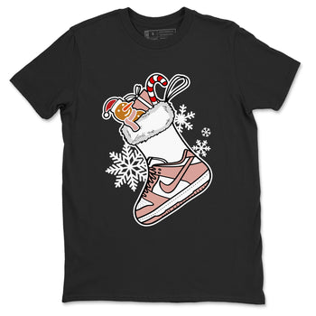 WMNS Dunk Rose Whisper shirts to match jordans Christmas Sneaker Stocking t shirts to match sneakers Dunk Rose Whisper match shoes to clothes SNRT Sneaker Tees unisex cotton Black 2 shirts