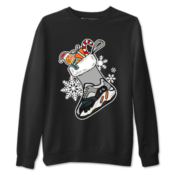 Yeezy Boost 700 Wave Runner shirts to match jordans Christmas Sneaker Stocking t shirts to match sneakers Yeezy 700 Wave Runner match shoes to clothes SNRT Sneaker Tees unisex cotton Black 2 shirts