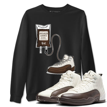 AJ12 Baroque Brown shirts to match jordans Sneaker Theraphy best t shirts to wear with jordans SoleFly x Jordan 12 Baroque Brown match shoes to clothes SNRT Sneaker Tees unisex cotton Black 1 shirts