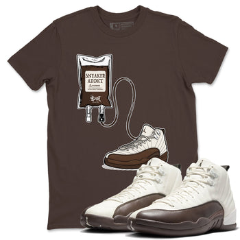AJ12 Baroque Brown shirts to match jordans Sneaker Theraphy best t shirts to wear with jordans SoleFly x Jordan 12 Baroque Brown match shoes to clothes SNRT Sneaker Tees unisex cotton Dark Chocolate 1 shirts