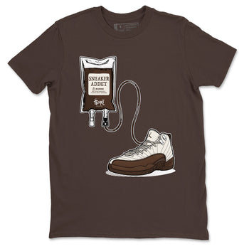 AJ12 Baroque Brown shirts to match jordans Sneaker Theraphy best t shirts to wear with jordans SoleFly x Jordan 12 Baroque Brown match shoes to clothes SNRT Sneaker Tees unisex cotton Dark Chocolate 2 shirts