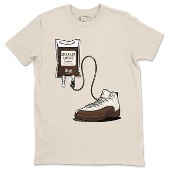 AJ12 Baroque Brown shirts to match jordans Sneaker Theraphy best t shirts to wear with jordans SoleFly x Jordan 12 Baroque Brown match shoes to clothes SNRT Sneaker Tees unisex cotton Natural 2 shirts
