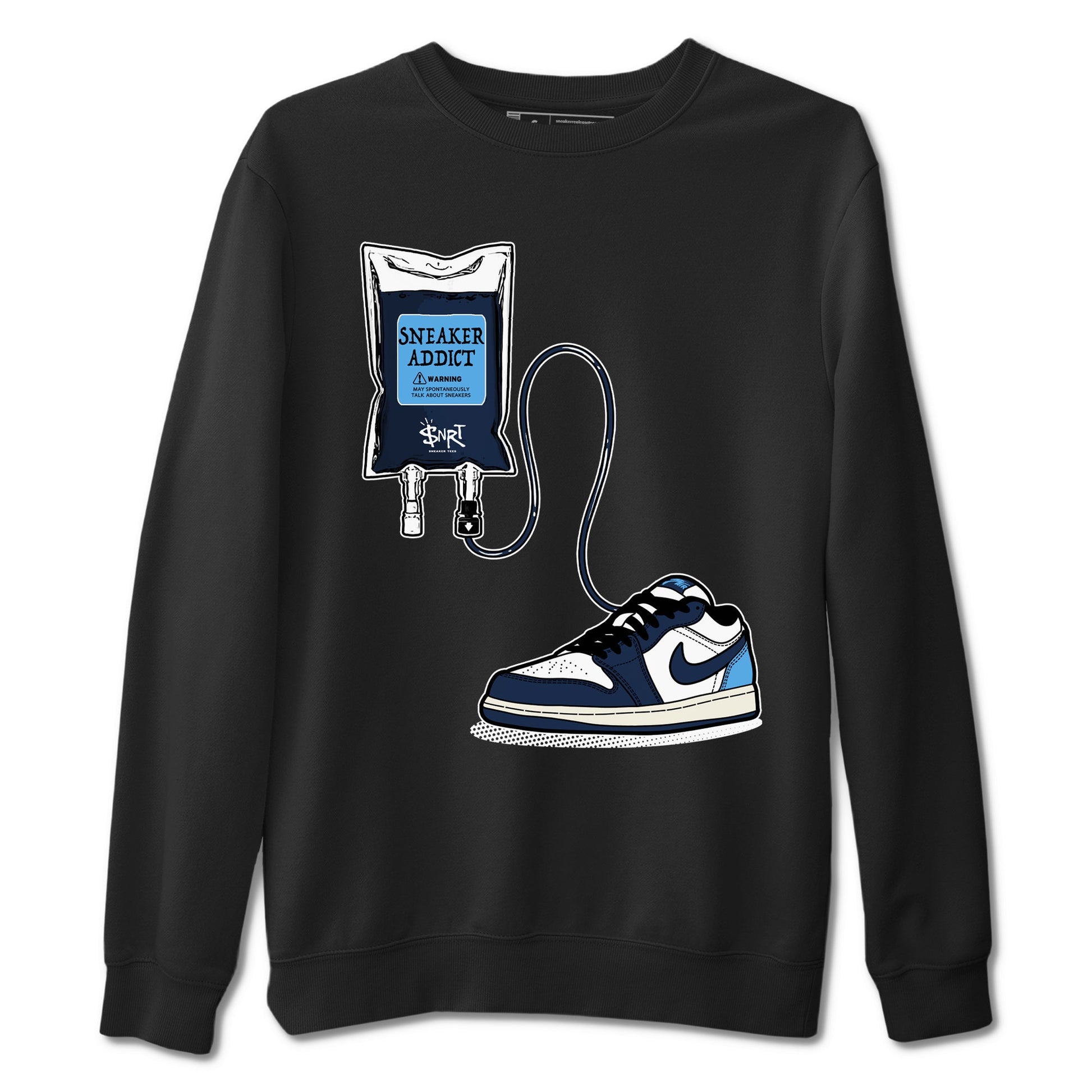 1s Obsidian shirts to match jordans Sneaker Therapy shirts to match Jordans AJ1 Retro Low OG Obsidian match shoes to clothes SNRT Sneaker Tees unisex cotton Black 2 shirts