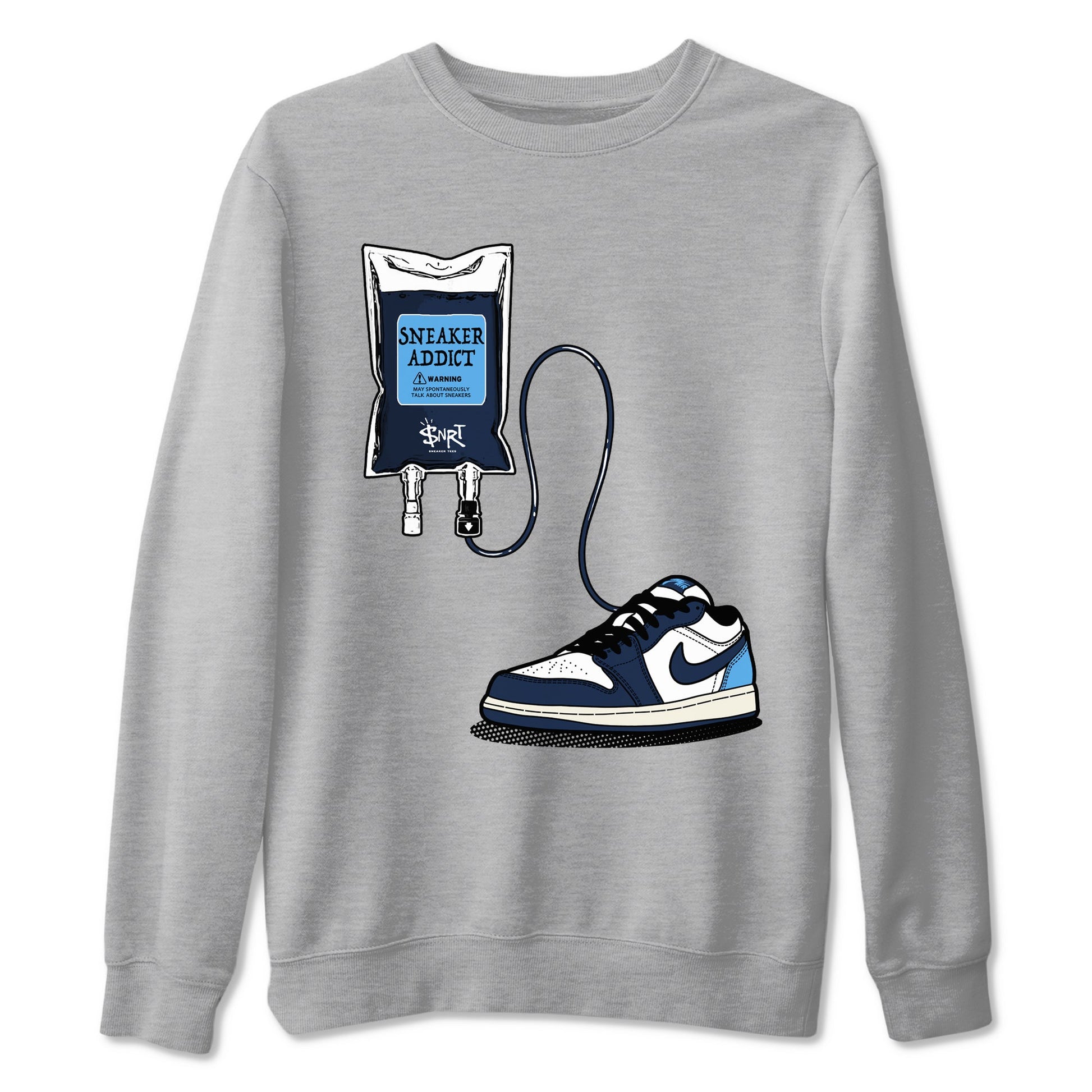 1s Obsidian shirts to match jordans Sneaker Therapy shirts to match Jordans AJ1 Retro Low OG Obsidian match shoes to clothes SNRT Sneaker Tees unisex cotton Heather Grey 2 shirts