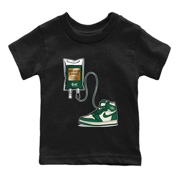 Sneaker Threads – Sneaker Tees To Match Air Jordan 1 Pro Green – Sneaker Therapy Youth Graphic Tee Black 2. Perfect for Jordan releases 2025 colorways.