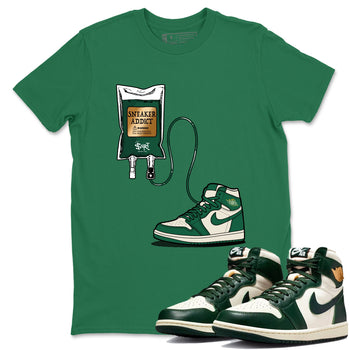 Sneaker Threads – Sneaker Tees To Match Air Jordan 1 Pro Green – Sneaker Therapy Graphic Tee Kelly Green 1. Perfect for Jordan releases 2025 colorways.