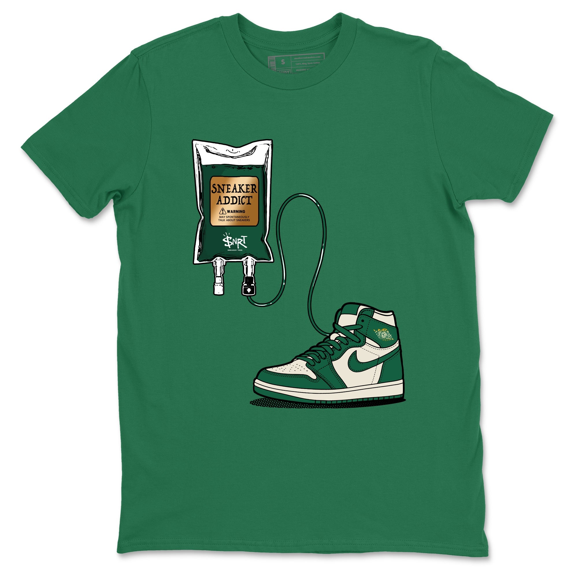 Sneaker Threads – Sneaker Tees To Match Air Jordan 1 Pro Green – Sneaker Therapy Graphic Tee Kelly Green 2. Perfect for Jordan releases 2025 colorways.