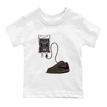 1s Travis Scott Velvet Brown shirts to match jordans Sneaker Therapy best t shirts to wear with jordans Travis Scott x Air Jordan 1 Low OG Velvet Brown match shoes to clothes SNRT Sneaker Tees Youth Baby White 2 tee