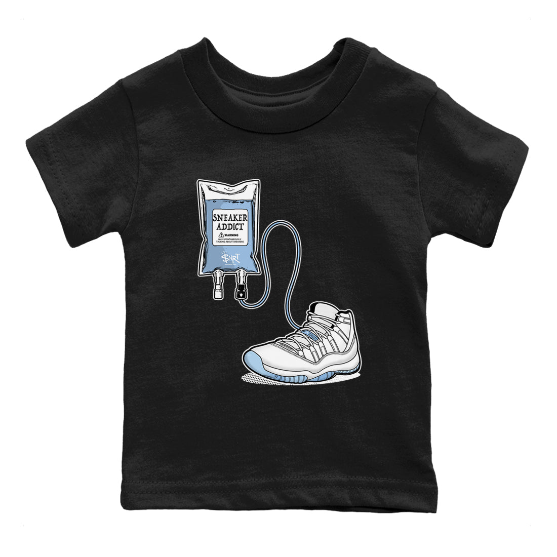11 Columbia shirts to match jordans Sneaker Therapy sneaker match tees 11s Retro Legend Blue Columbia SNRT Sneaker Release Tees Youth Baby Black 2 crew neck shirts