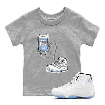 11 Columbia shirts to match jordans Sneaker Therapy sneaker match tees 11s Retro Legend Blue Columbia SNRT Sneaker Release Tees Youth Baby Heather Grey 1 crew neck shirts