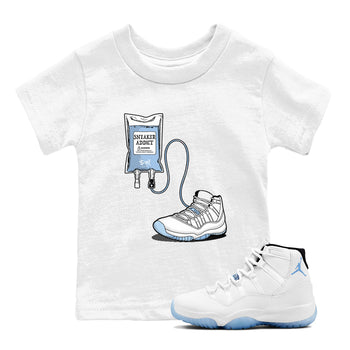 11 Columbia shirts to match jordans Sneaker Therapy sneaker match tees 11s Retro Legend Blue Columbia SNRT Sneaker Release Tees Youth Baby White 1 crew neck shirts