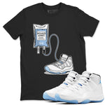 11 Columbia shirts to match jordans Sneaker Therapy sneaker match tees 11s Retro Legend Blue Columbia SNRT Sneaker Release Tees unisex cotton Black 1 crew neck shirts