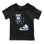 11s Diffused Blue shirts to match jordans Sneaker Therapy sneaker match tees Air Jordan 11 Diffused Blue SNRT Sneaker Release Tees Youth Baby Black 2 crew neck shirts