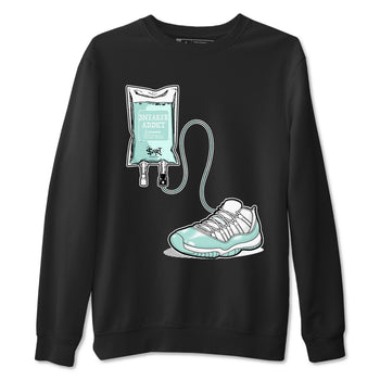 Sneaker Therapy sneaker match t-shirt styled to complete your fit with the Air Jordan 11 Igloo sneakers, shown in Black 2.