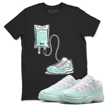 Sneaker Therapy sneaker match t-shirt styled to complete your fit with the Air Jordan 11 Igloo sneakers, shown in Black 1.